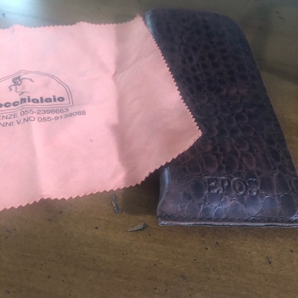 Italian EPOS angular sunnies sunglasses funky fun green lenses - Picture 5 of 9